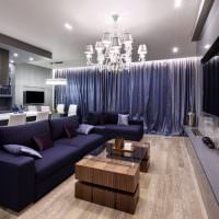 Návrh obývačky v modernom štýle