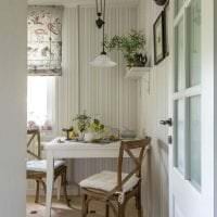 светъл кухненски интериор в картина в шведски стил