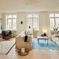 ideea unui apartament în stil ușor într-o imagine în stil scandinav
