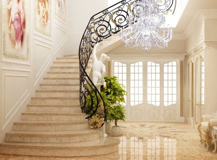 класически дизайн на стълбище