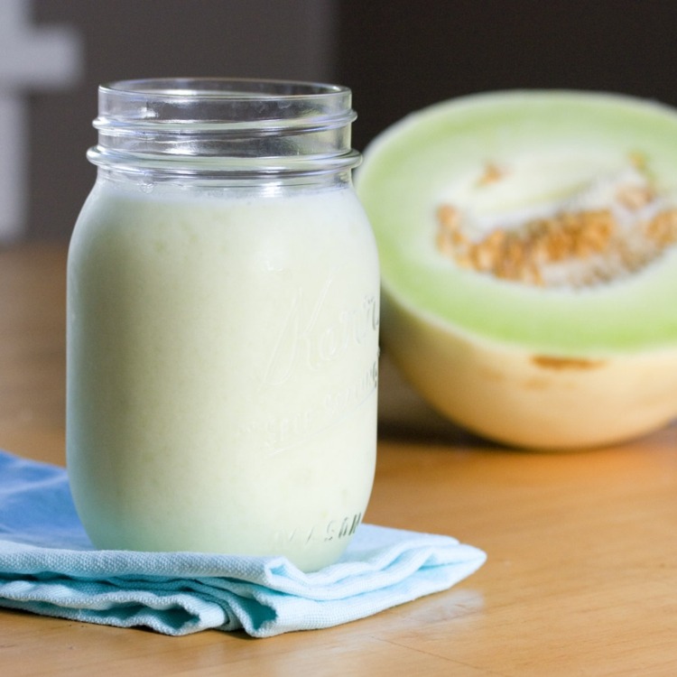 Honningdug melon ingrediens smoothie frugt mason jar opskrifter
