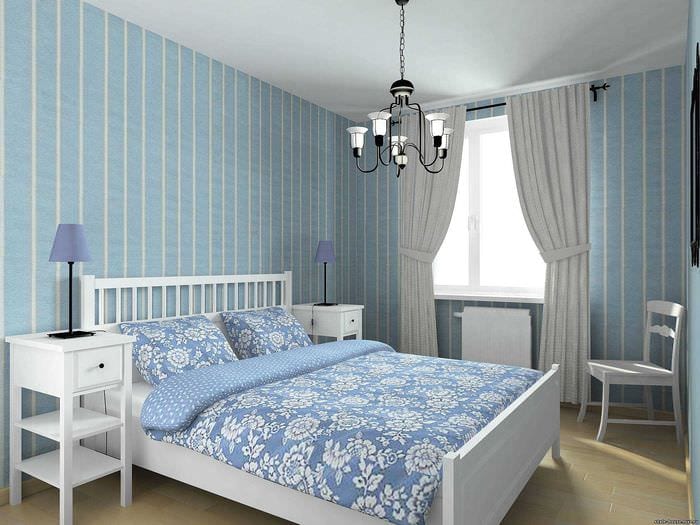 myšlienka použitia jasne modrej farby v dizajne miestnosti