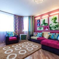yhdistelmä vaaleita värejä makuuhuoneen valokuvan sisätiloissa