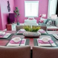 kombinációja élénk rózsaszín lakberendezés más színek fotó