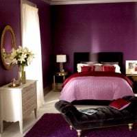 kombinace lila barvy ve stylu fotografie domu