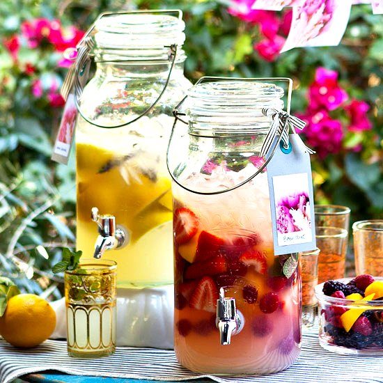 Sangria drikke dispenser glas sommerfest have