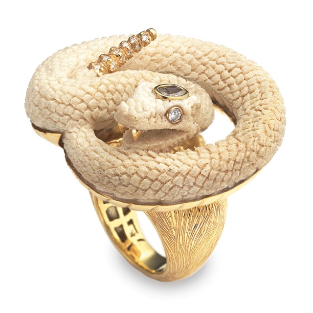 smykker trend dyr slange ring guld kvinder