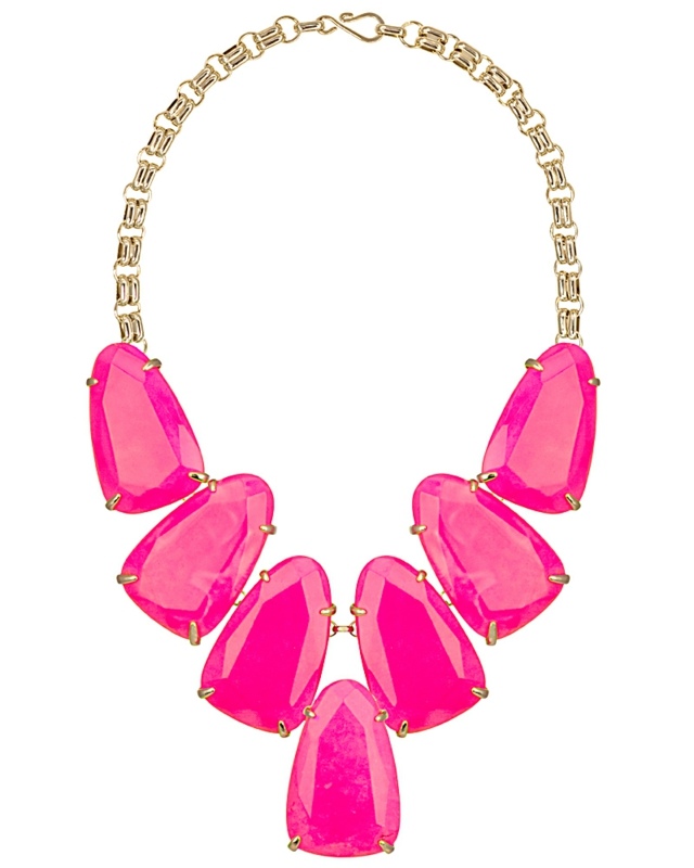 guldkæde neonsten pink mode smykker kvinder