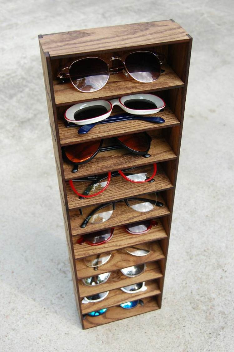 Solbriller-opbevaring-hylde-bygge-idé-møbler-lav-selv