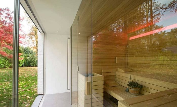 dizajn a výzdoba sauny
