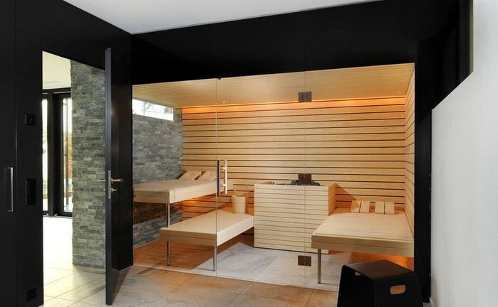nápady na dizajn sauny