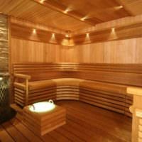 pohodlný dizajn sauny