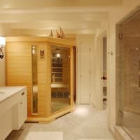 nápady na dizajn interiérových kúpeľov sauny