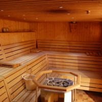 interiér saunových kúpeľov fotografia dizajnu
