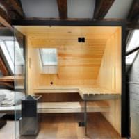 foto interiér interiéru sauny