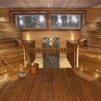 návrh interiéru sauny