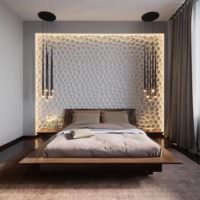 et eksempel på et let design af sengegavlens foto