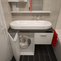 Kompakt VVS i ett kombinerat badrum