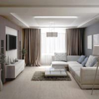 příklad fotografie obývacího pokoje se světelným designem