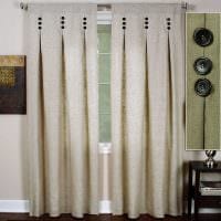 et eksempel på brugen af ​​moderne gardiner i et lys værelse design billede