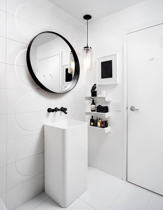 Fürdőszobai dekoráció minimalista stílusban