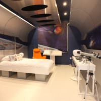 Starship -stil soveværelse interiør
