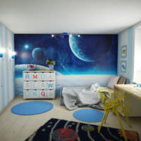 Dětský pokoj v modrých odstínech