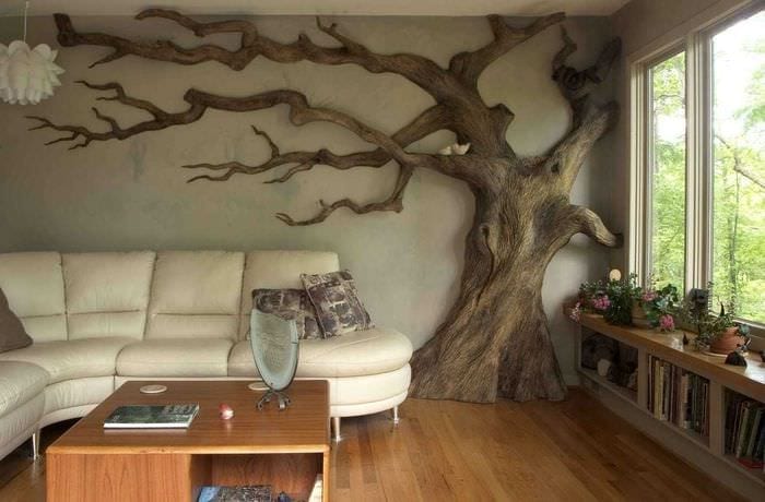 فكرة تزيين الغرفة بشجرة بأيديكم