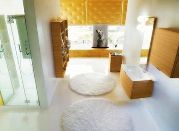 hvid-gul-moderne-badeværelses-fliser