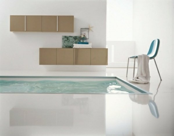 minimalistisk-badeværelse-indbygget badekar