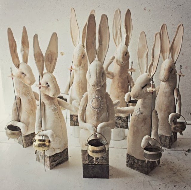 kaniner flok-tinker legetøj syr eventyrlignende ideer selv