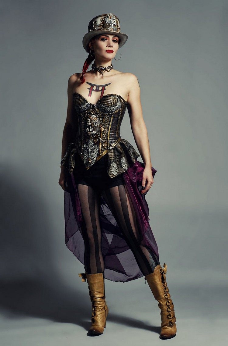 steampunk-tøj-damer-corsage-elegant