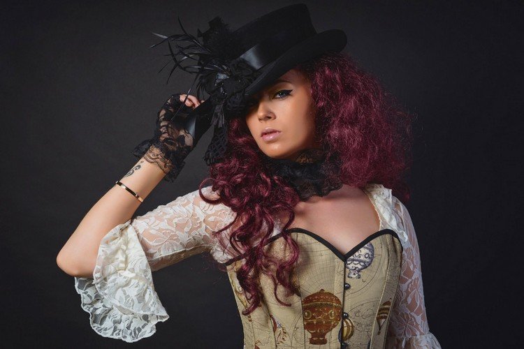 steampunk-tøj-kvinder-make-up-accessories
