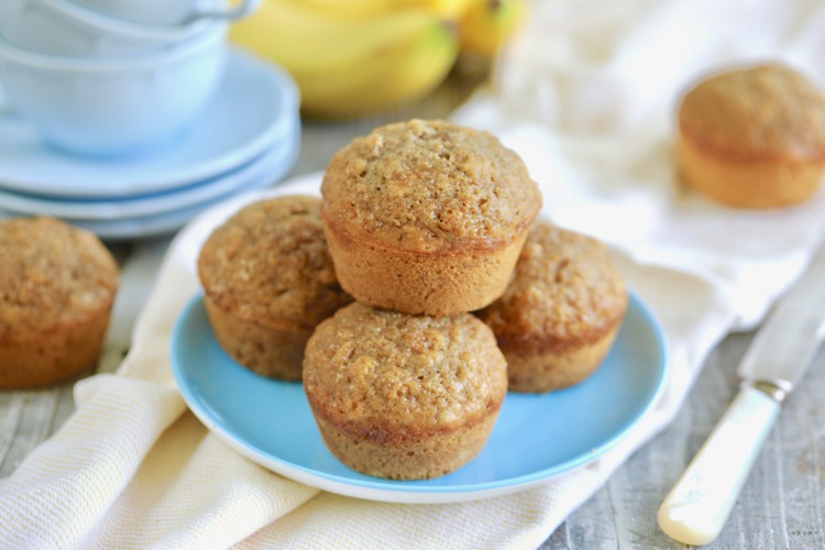 Bag muffins med stevia og havregryn