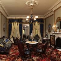 gyönyörű belső nappali az empire stílusú képen