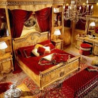 usædvanligt soveværelse design i imperiet stil billede