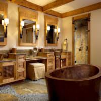 Oglinzi de baie în stil mansardă