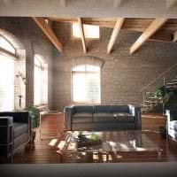 Lichtkorridor-Design im Loft-Stil-Bild