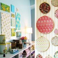 az ötlet a világos design hálószoba a stílusban patchwork kép