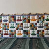 a folyosó gyönyörű dekorációjának ötlete patchwork fotó stílusában