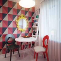 דוגמא לעיצוב חדר בהיר בסגנון צילום פופ ארט