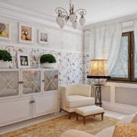 pôvodný interiér spálne na fotografii v štýle Provence