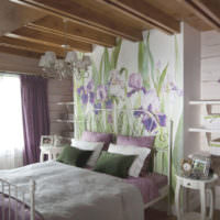Soveværelse til ægtefæller i Provence -stil