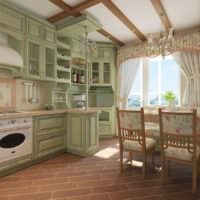 Køkkenmøbler i Provence -stil til et landsted