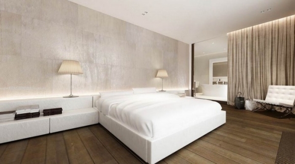 hvid seng soveværelse indretning design ideer