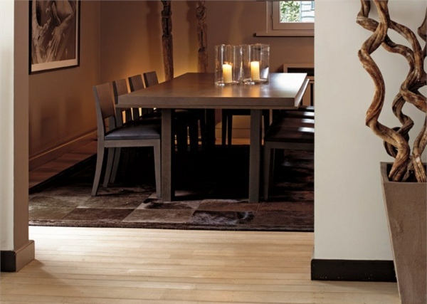 moderne spisestue design-brune møbler