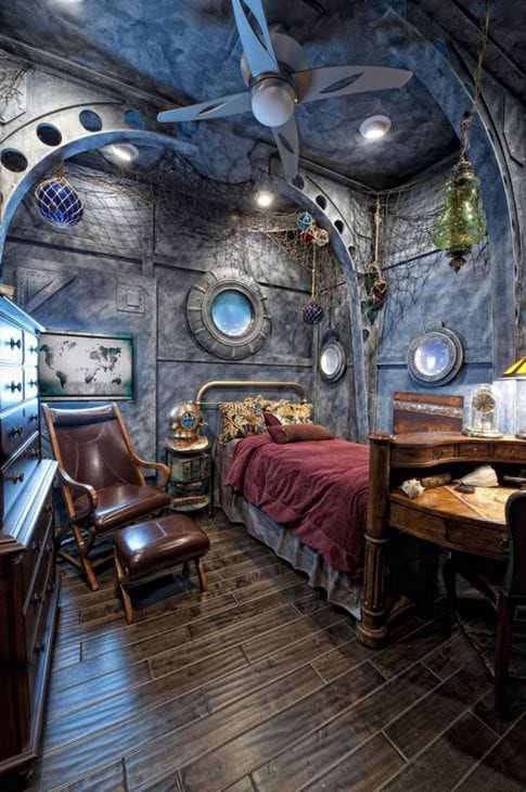 steampunk kjøkken design med antikk effekt