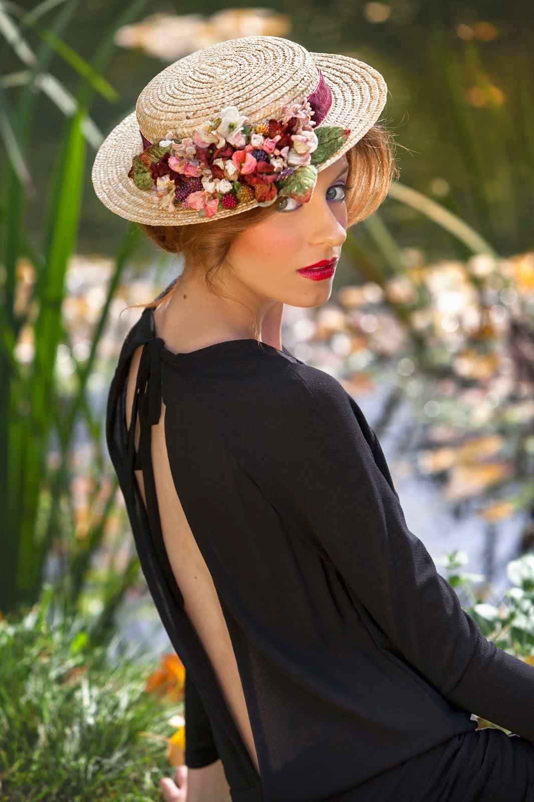 Halmhat til kvinder sommer outfit ideer elegante hat modeller kjole rygløse