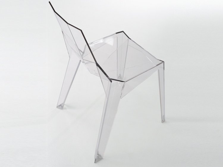 gennemsigtig stol poly bonaldo abstrakt formdesign