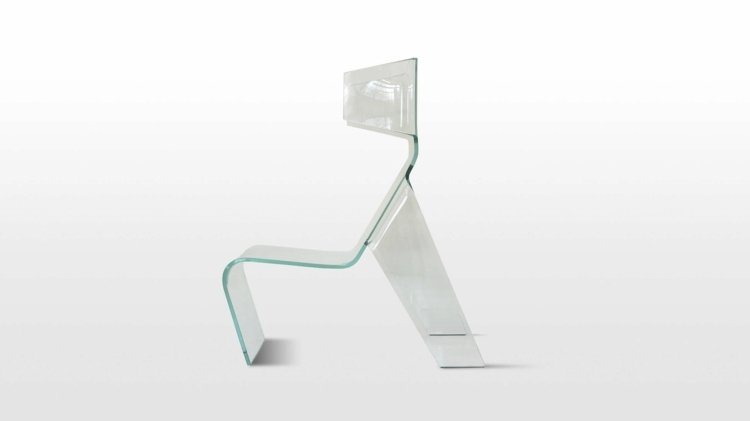 gennemsigtig stol kleer karim rashid glas design original form